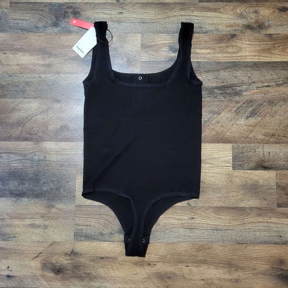 Popilush Black Button Down Sleeveless Tummy Control Tank Bodysuit Size 3XL/4XL - Picture 11 of 12